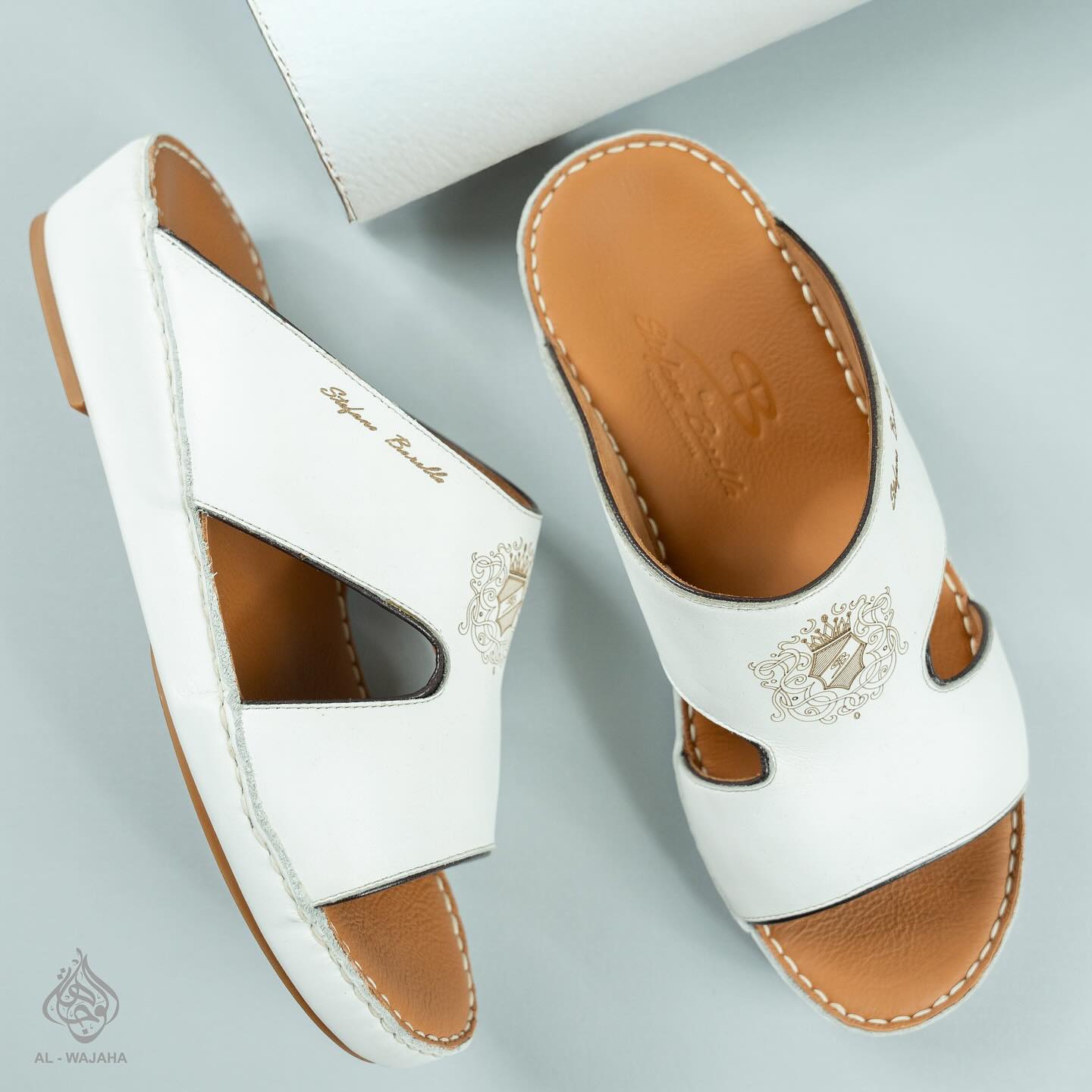 Premium kandura fabric detail at Al Wajaha